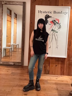 「ヒステリックグラマー」｜fukuchanさん（レディース・154cm）の春コーディネート