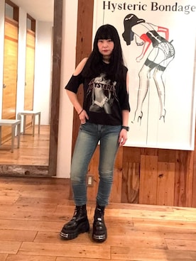 「ヒステリックグラマー」｜fukuchanさん（レディース・154cm）の春コーディネート
