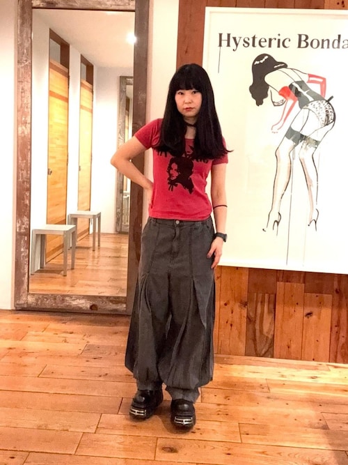 BUNNY GIRL チビTシャツ（Tシャツ/カットソー）｜HYSTERIC GLAMOUR