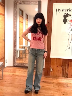 「ヒステリックグラマー」｜fukuchanさん（レディース・154cm）の春コーディネート