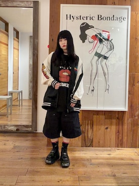 「アイテム（スカジャン）」を使った、fukuchanさん（レディース・154cm）の秋コーディネート