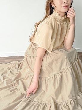 「JUNOAH（ジュノア）のアイテム」を使った、moi☺︎さん（レディース・154cm）の夏コーディネート