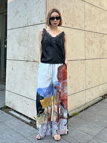 プランクプロジェクト ホースプリント ワイドパンツ 38 M 馬柄 総柄 黒 PRANK PROJECT（プランクプロジェクト）の「ホースプリントワイド