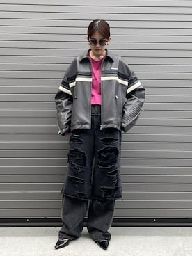 「PRANK PROJECT（プランクプロジェクト）のアイテム（ブルゾン）」を使った、PRANK PROJECTさん（レディース・165cm）の夏コーディネート