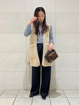 「SHIPS any（シップス エニィ）のアイテム（その他アウター）」を使った、橋本さん（レディース・162cm）の冬コーディネート