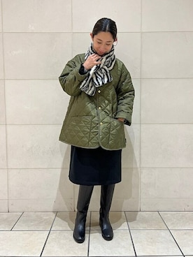 「traditionalweatherwear」｜橋本さん（レディース・162cm）の冬コーディネート