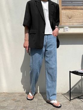 「korea」｜jogunshopさん（メンズ・180cm）の春コーディネート