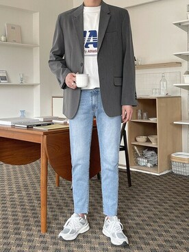 「コーディネート」｜「アイテム（その他アウター）」を使った、jogunshopさん（メンズ・180cm）の春コーディネート