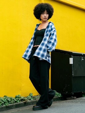 「MFC STORE（エムエフシーストア）のアイテム」を使った、MFC STORE 原宿さん（レディース・169cm）の秋コーディネート