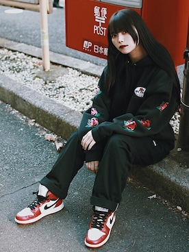 「MFC STORE（エムエフシーストア）のアイテム」を使った、MFC STORE 原宿さん（レディース・156cm）の冬コーディネート