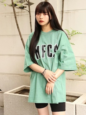 「MFC STORE（エムエフシーストア）のアイテム」を使った、MFC STORE 原宿さん（レディース・156cm）の春コーディネート