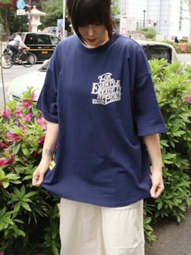 「EXAMPLE（エグザンプル）のアイテム」を使った、MFC STORE 原宿さん（レディース・171cm）の春コーディネート