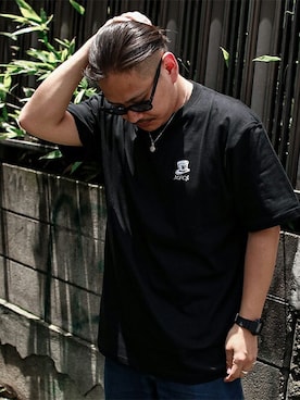 「MFC STORE（エムエフシーストア）のアイテム」を使った、MFC STORE 原宿さん（メンズ・165cm）の夏コーディネート