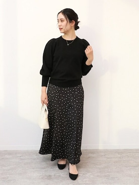 「Simplicite（サンプリシテ）のアイテム（バッグ）」を使った、asakoさん（レディース・153cm）の冬コーディネート