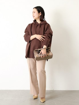 「Simplicite（サンプリシテ）のアイテム（バッグ）」を使った、asakoさん（レディース・153cm）の春コーディネート
