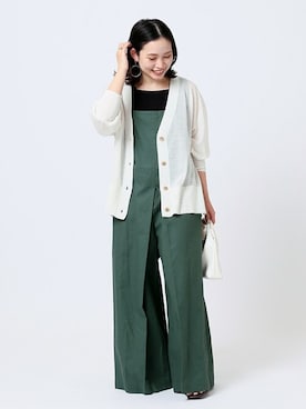「Simplicite（サンプリシテ）のアイテム（バッグ）」を使った、asakoさん（レディース・153cm）の春コーディネート