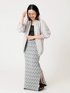 「Simplicite（サンプリシテ）のアイテム（ジャケット/アウター）」を使った、asakoさん（レディース・153cm）の春コーディネート