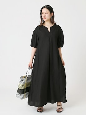 「Simplicite（サンプリシテ）のアイテム（ワンピース/ドレス）」を使った、asakoさん（レディース・153cm）の春コーディネート