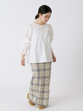 「Simplicite（サンプリシテ）のアイテム（サンダル）」を使った、asakoさん（レディース・153cm）の春コーディネート