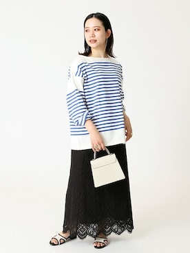 「Simplicite（サンプリシテ）のアイテム（バッグ）」を使った、asakoさん（レディース・153cm）の夏コーディネート