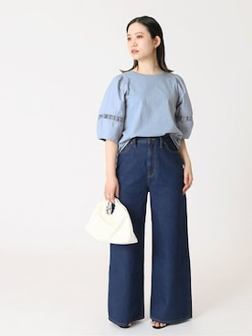 「Simplicite（サンプリシテ）のアイテム（バッグ）」を使った、asakoさん（レディース・153cm）の夏コーディネート