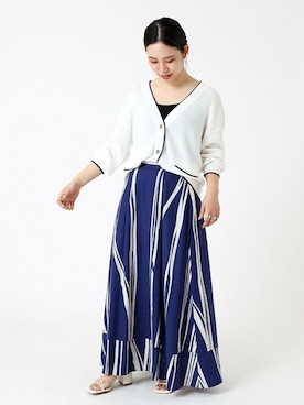 「Simplicite（サンプリシテ）のアイテム」を使った、asakoさん（レディース・153cm）の夏コーディネート