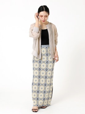 「Simplicite（サンプリシテ）のアイテム」を使った、asakoさん（レディース・153cm）の夏コーディネート