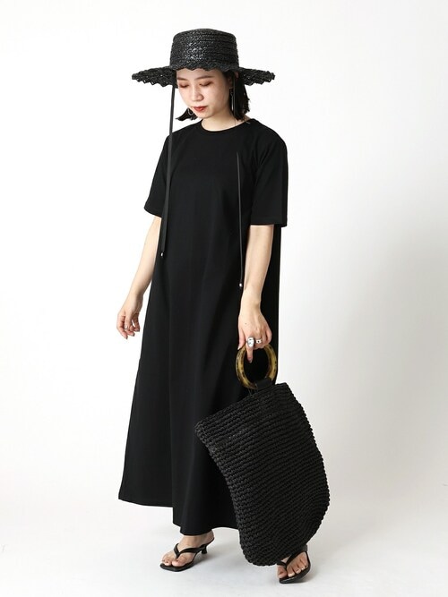 boohoo◆クルーネック◆ジャンパー◆ワンピース◆5色[送料込] ライトクロスコクーンシルエットワンピース - SOÉJU online