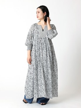 「Simplicite（サンプリシテ）のアイテム（ワンピース/ドレス）」を使った、asakoさん（レディース・153cm）の夏コーディネート