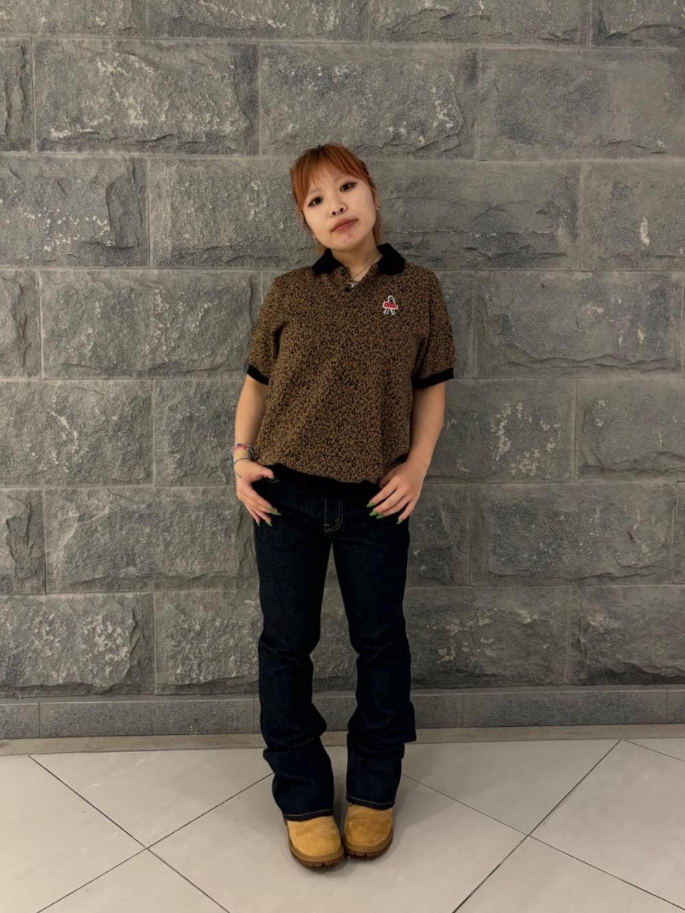 ヒステリックグラマー　LEOPARD柄VIXEN GIRLワッペン シャツ HYSTERIC GLAMOUR（ヒステリックグラマー）の「LEOPARD柄VIXEN