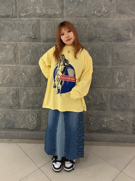 「ロンＴ」｜ニチさん（レディース・152cm）の夏コーディネート