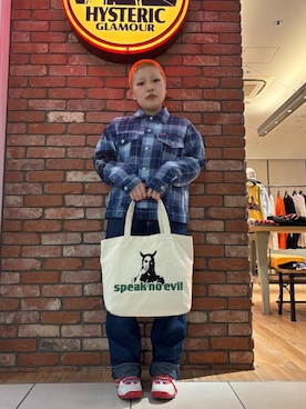 「HYSTERIC GLAMOUR（ヒステリックグラマー）のアイテム（その他アウター）」を使った、ニチさん（レディース・152cm）の冬コーディネート