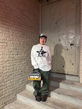 「アイテム（パンツ）」を使った、ニチさん（レディース・152cm）の秋コーディネート