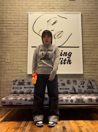 HYSTERIC GLAMOUR（ヒステリックグラマー）の「手編みミニサコッシュ