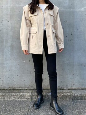 「Ciena」｜「アイテム（ジャケット/アウター）」を使った、STYLEDOORさん（レディース・165cm）の冬コーディネート
