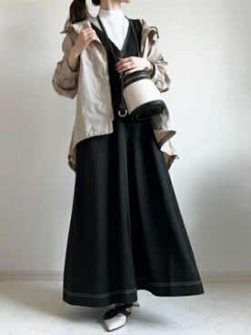 「カッティング」｜STYLEDOORさん（レディース・154cm）の春コーディネート