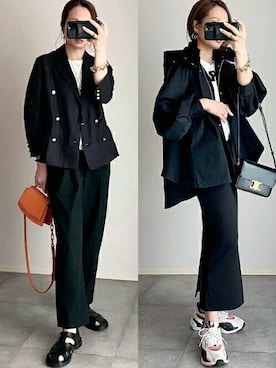 「Emma Taylor（エマテイラー）のアイテム（テーラードジャケット）」を使った、STYLEDOORさん（レディース・157cm）の春コーディネート