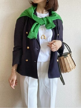 「Emma Taylor（エマテイラー）のアイテム（テーラードジャケット）」を使った、STYLEDOORさん（レディース・160cm）の春コーディネート
