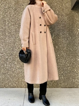「エマテイラー」｜「アイテム（その他アウター）」を使った、STYLEDOORさん（レディース・158cm）の冬コーディネート
