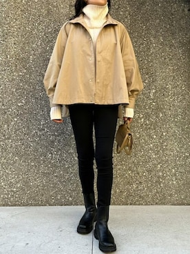 「CIENA（シエナ）のアイテム（トップス）」を使った、STYLEDOORさん（レディース・165cm）の冬コーディネート