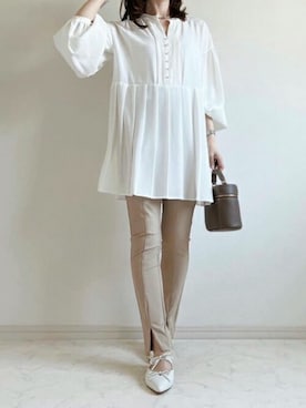 「Emma Taylor（エマテイラー）のアイテム（パンツ）」を使った、STYLEDOORさん（レディース・154cm）の春コーディネート