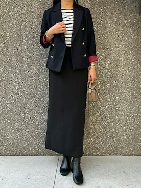 「Emma Taylor（エマテイラー）のアイテム（テーラードジャケット）」を使った、STYLEDOORさん（レディース・165cm）の夏コーディネート