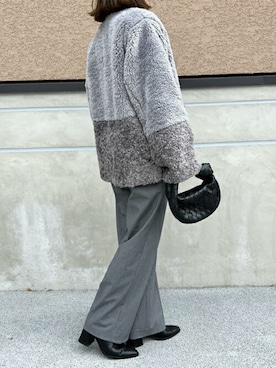 「エマテイラー」｜「アイテム（その他アウター）」を使った、STYLEDOORさん（レディース・165cm）の冬コーディネート