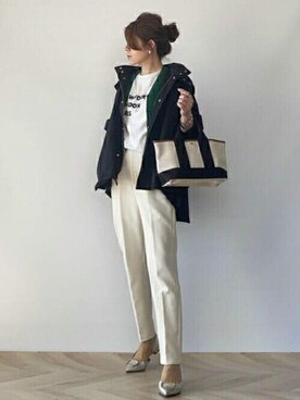 「Emma Taylor（エマテイラー）の3WAYフレアーマウンテンパーカー（マウンテンパーカー）」を使った、STYLEDOORさん（レディース・158cm）の冬コーディネート
