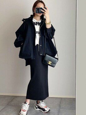 「Emma Taylor（エマテイラー）の3WAYフレアーマウンテンパーカー（マウンテンパーカー）」を使った、STYLEDOORさん（レディース・157cm）の冬コーディネート