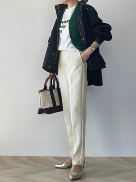 「Emma Taylor（エマテイラー）の3WAYフレアーマウンテンパーカー（マウンテンパーカー）」を使った、STYLEDOORさん（レディース・158cm）の冬コーディネート