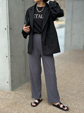 「Emma Taylor（エマテイラー）のアイテム（テーラードジャケット）」を使った、STYLEDOORさん（レディース・165cm）の春コーディネート