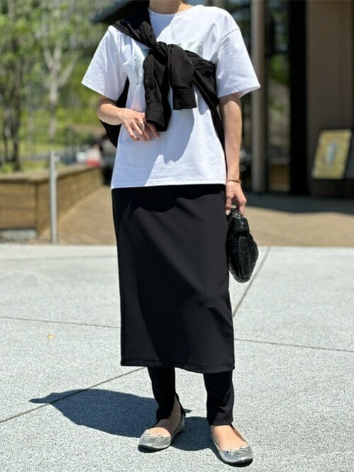 シルキーグログランレイヤードスカート（スカート）｜Emma Taylor