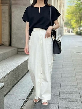 「ファスナー」｜STYLEDOORさん（レディース・157cm）の夏コーディネート