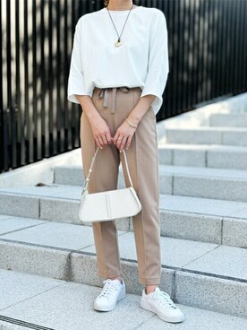 「Emma Taylor（エマテイラー）のアイテム（パンツ）」を使った、STYLEDOORさん（レディース・158cm）の夏コーディネート